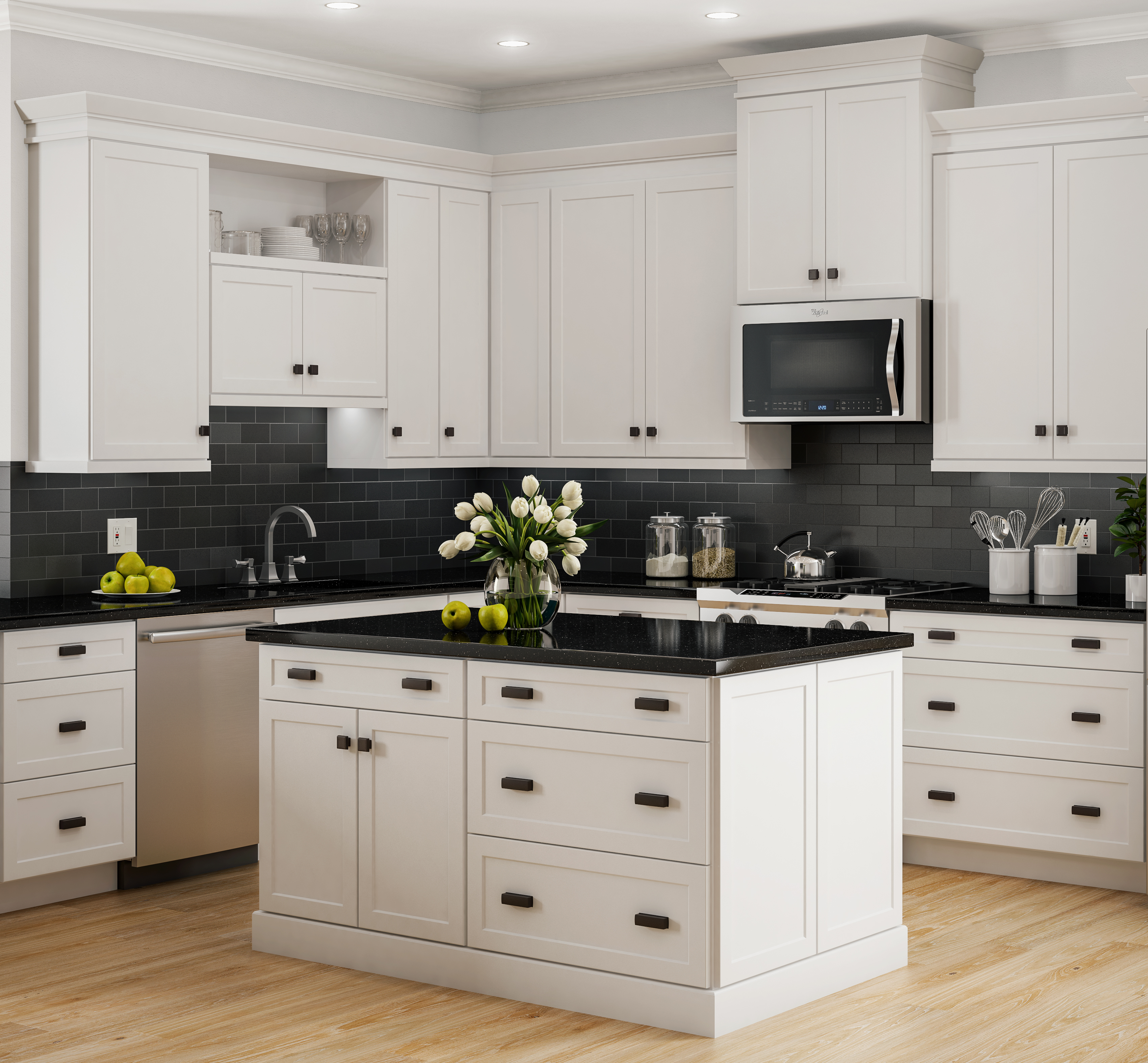 Pcs Professional Cabinet Solutions, White Mission Kitchen Cabinets